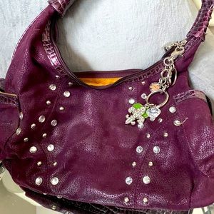 Maroon/burgundy purse